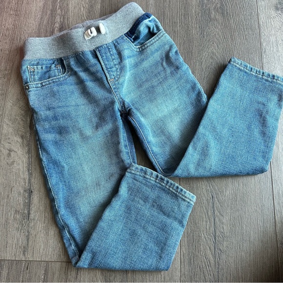 GAP Jeans Light Wash Slim Fit Toddler Elastic Waistband 4T - Picture 3 of 4